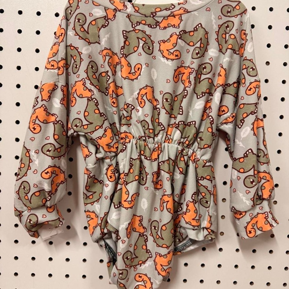 Dino girl romper